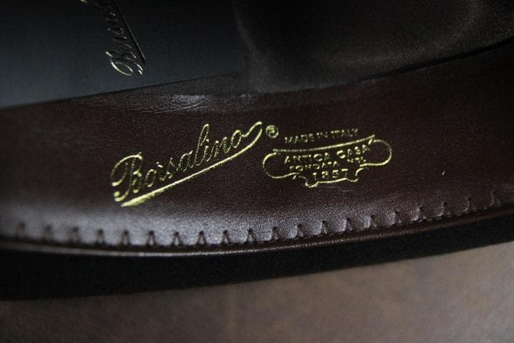 Borsalino ボルサリーノ ビーバー フェルトハット ５７ 帽子 ブラウン