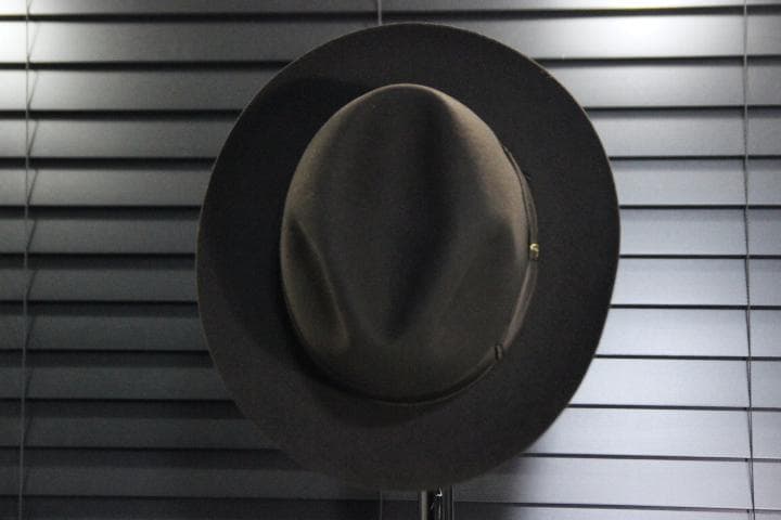 Borsalino ボルサリーノ ビーバー フェルトハット ５７ 帽子 ブラウン