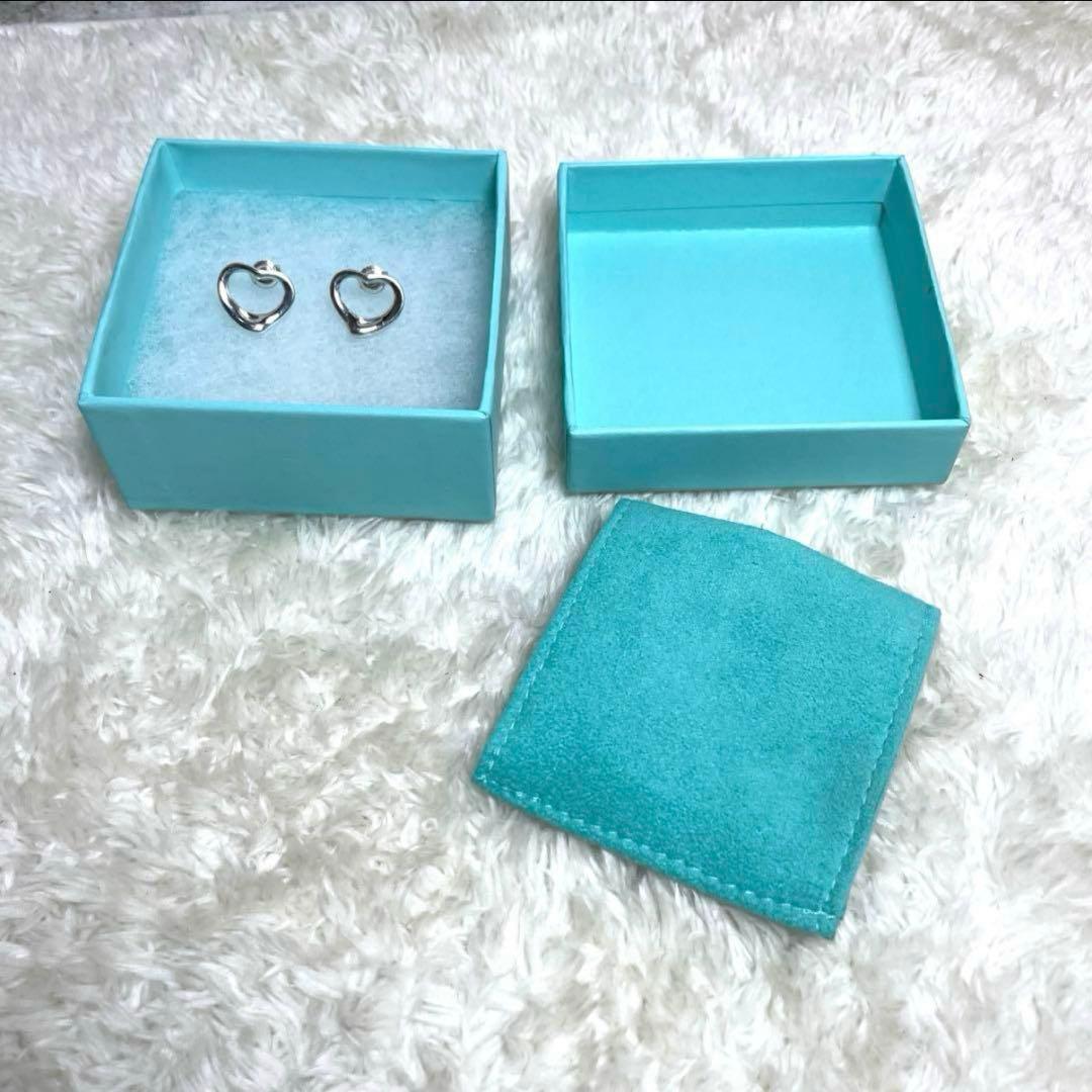 TIFFANY&Co.ティファニー　オープンハートピアス　925 箱ポーチセット