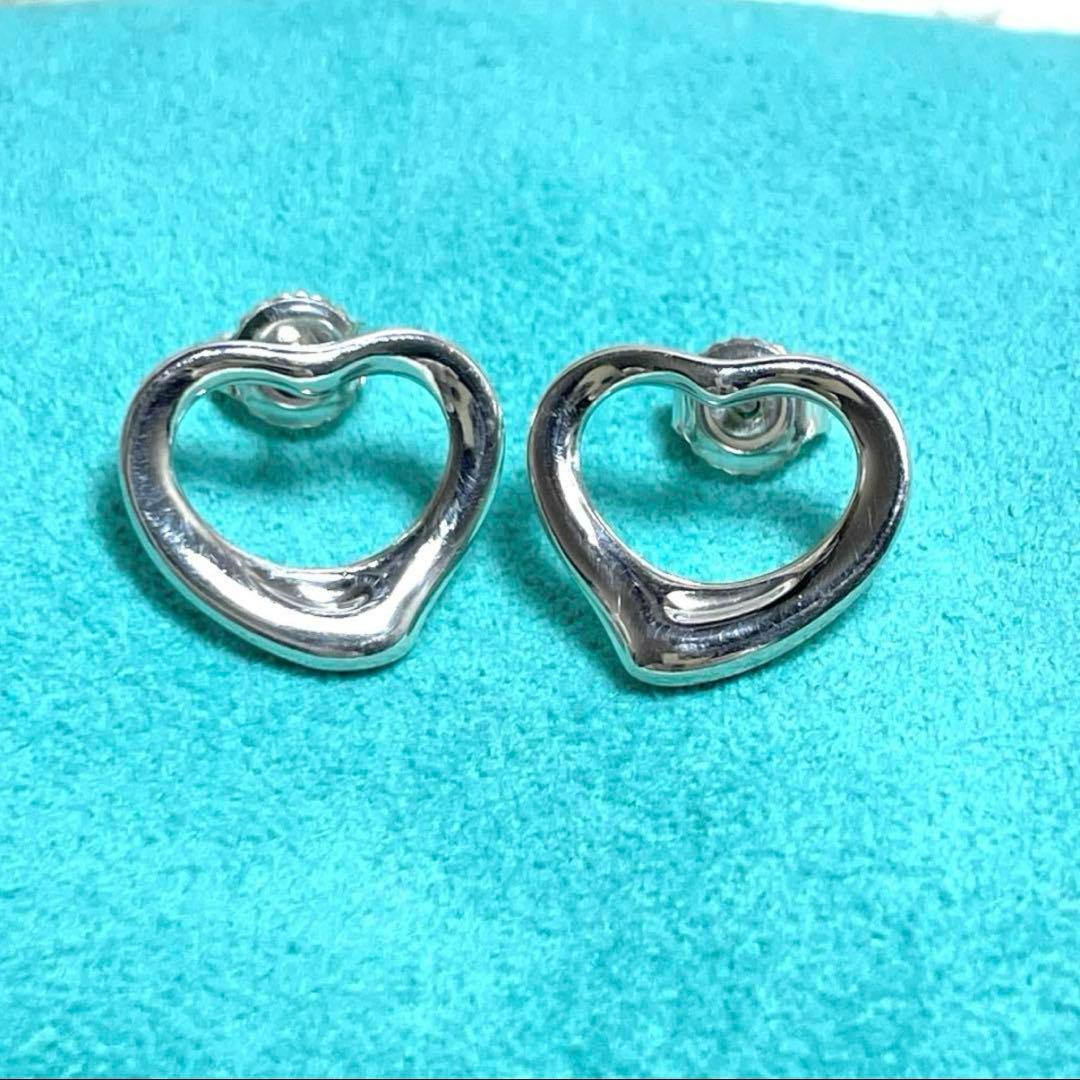 TIFFANY&Co.ティファニー　オープンハートピアス　925 箱ポーチセット