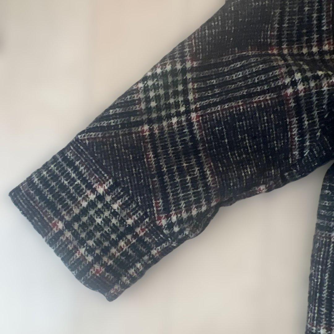 TICCA チェック柄 ダブルコート　チェスターコート