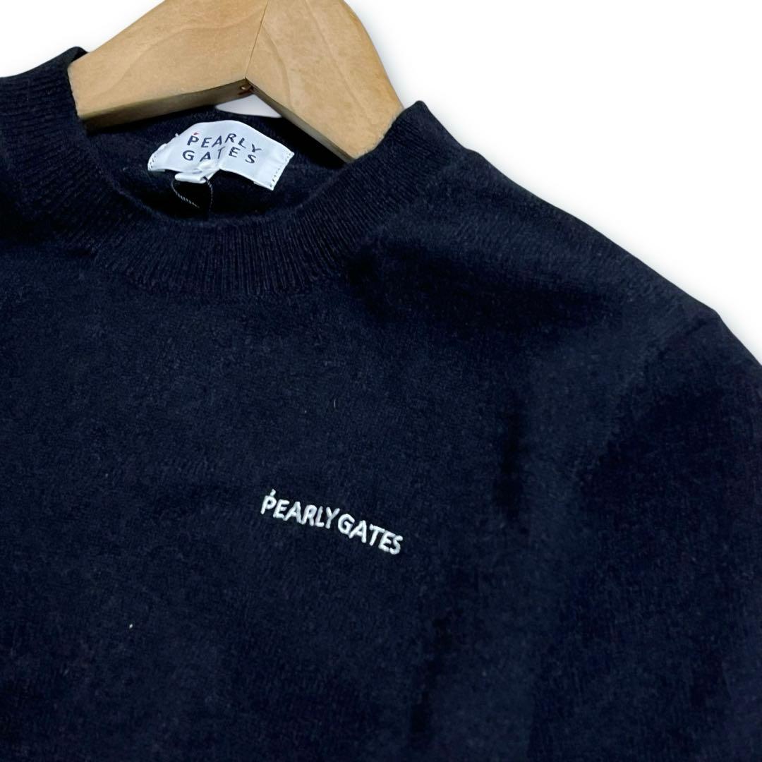 新品 パーリーゲイツ カシミヤ100% クルーネックセーター ニット