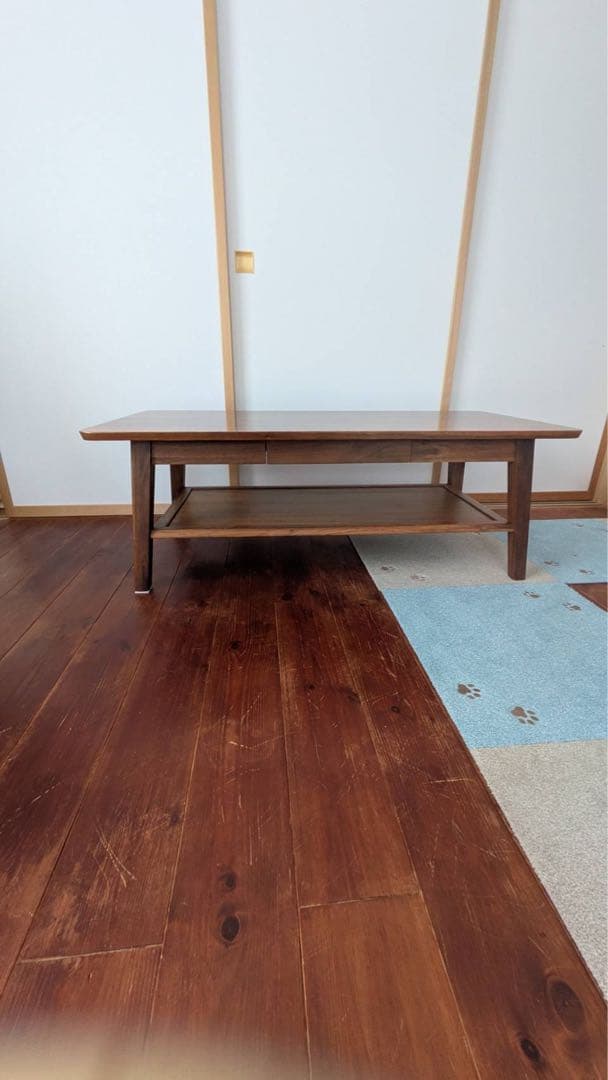 【みしり】ウォールナット　センターテーブル