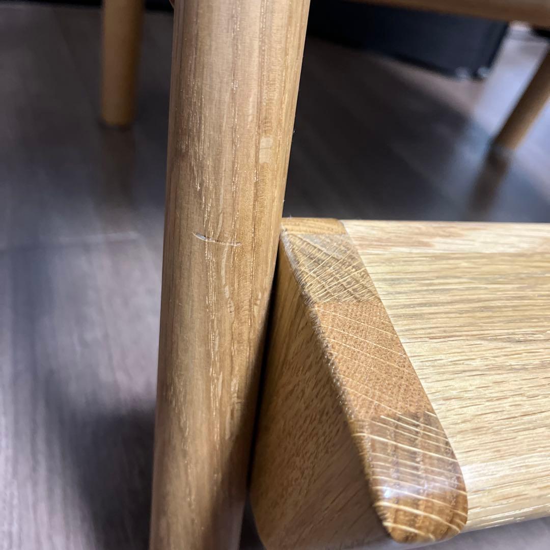 北欧スタイル無垢材デスクチェア