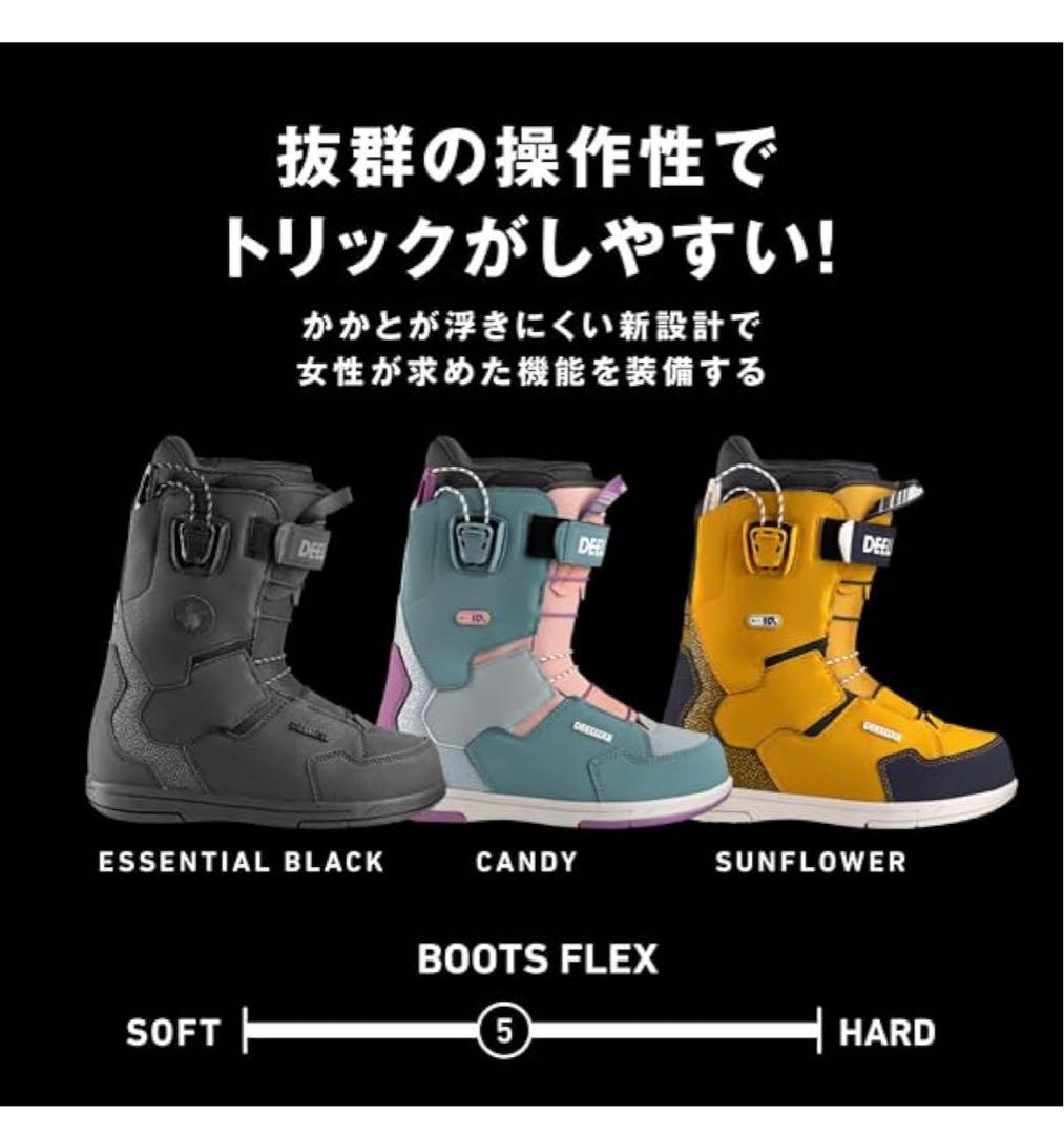 DEELUXE 女性用スノーボードブーツ ターコイズ/ピンク