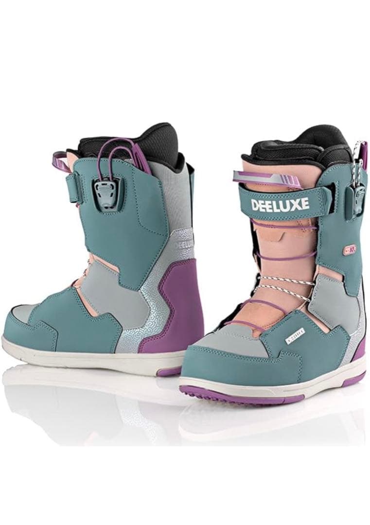 DEELUXE 女性用スノーボードブーツ ターコイズ/ピンク
