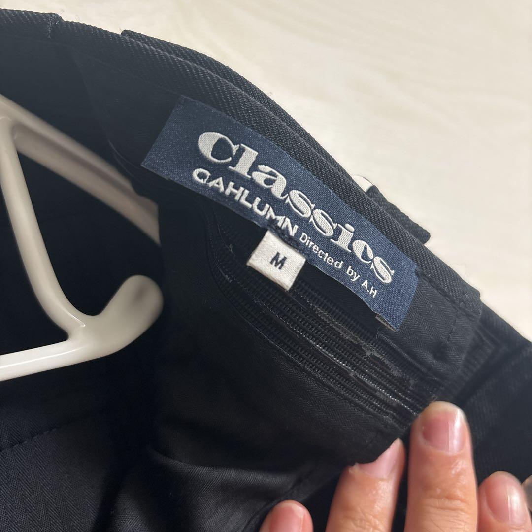 CAHLUMN Polyester 1 Tuck Slacks Pant 新品