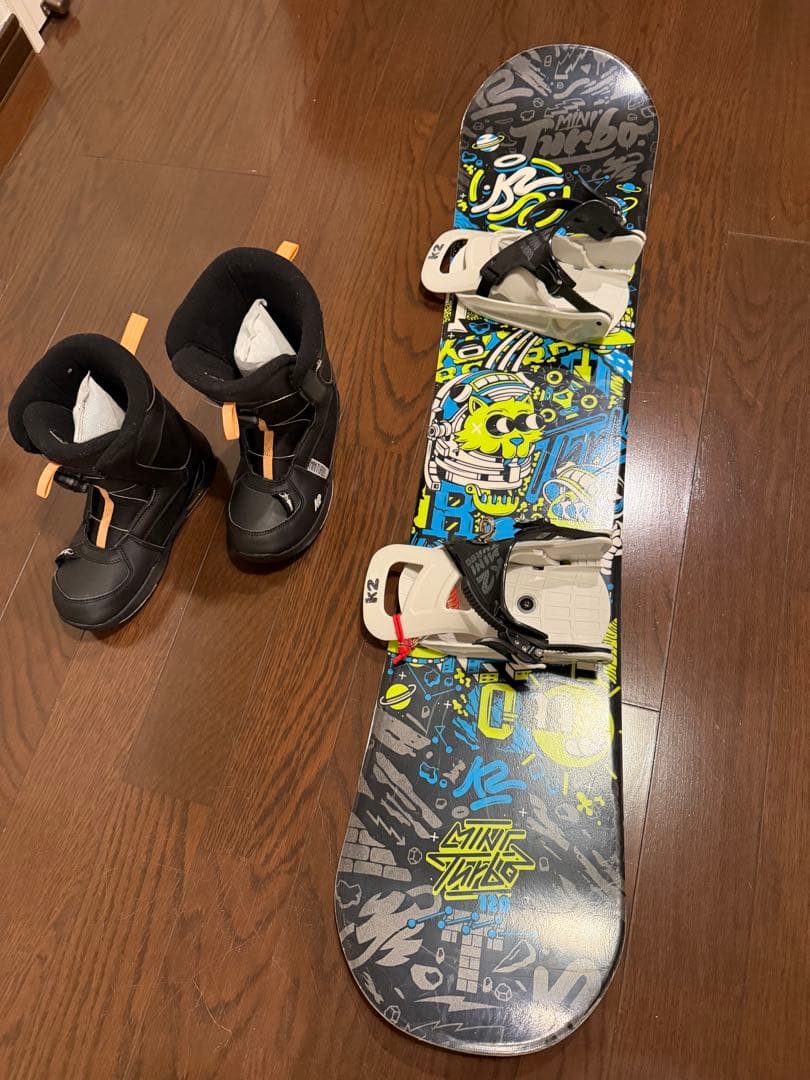 スノーボードセット K2 ジュニア　120センチ　ビンディング、ブーツ3点セット