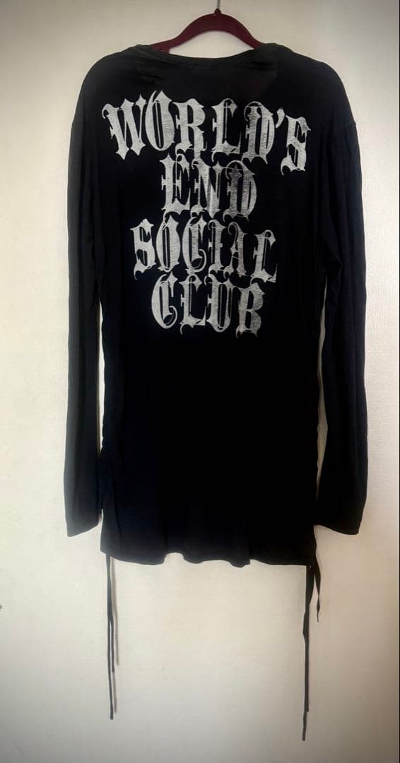 ケムリ　ブラック長袖カットソー