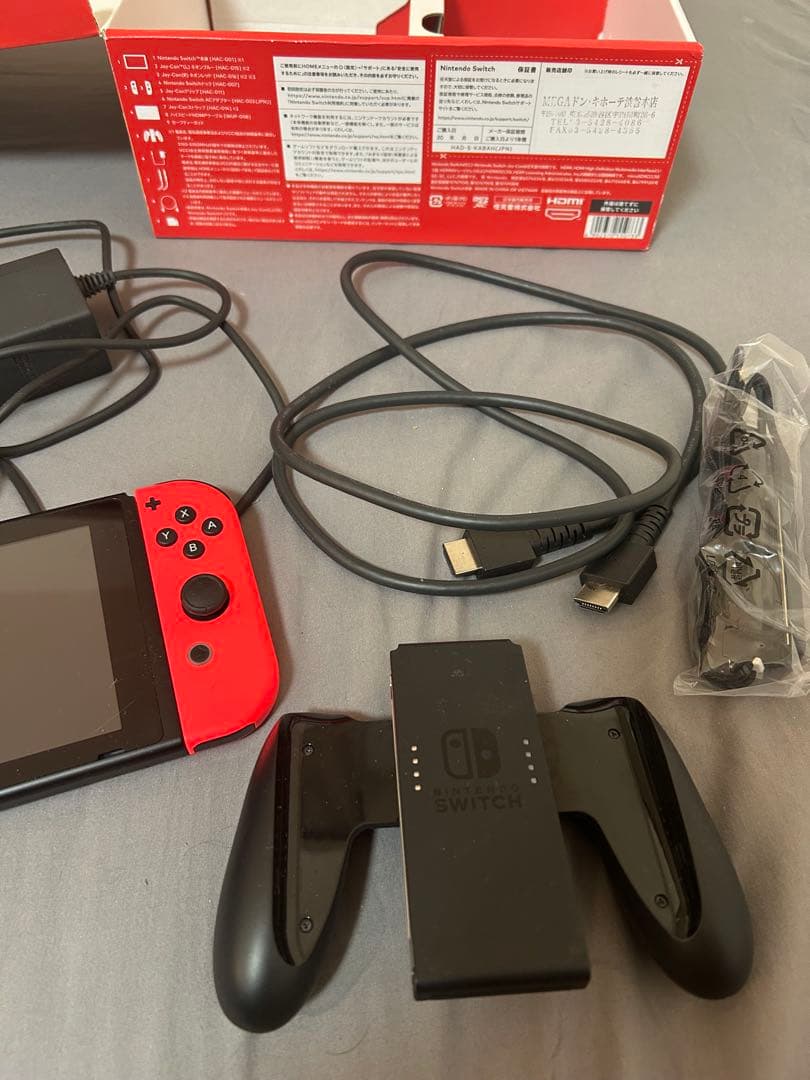 Nintendo Switch 本体 青/赤 スーパーマリオブラザーズソフト付き