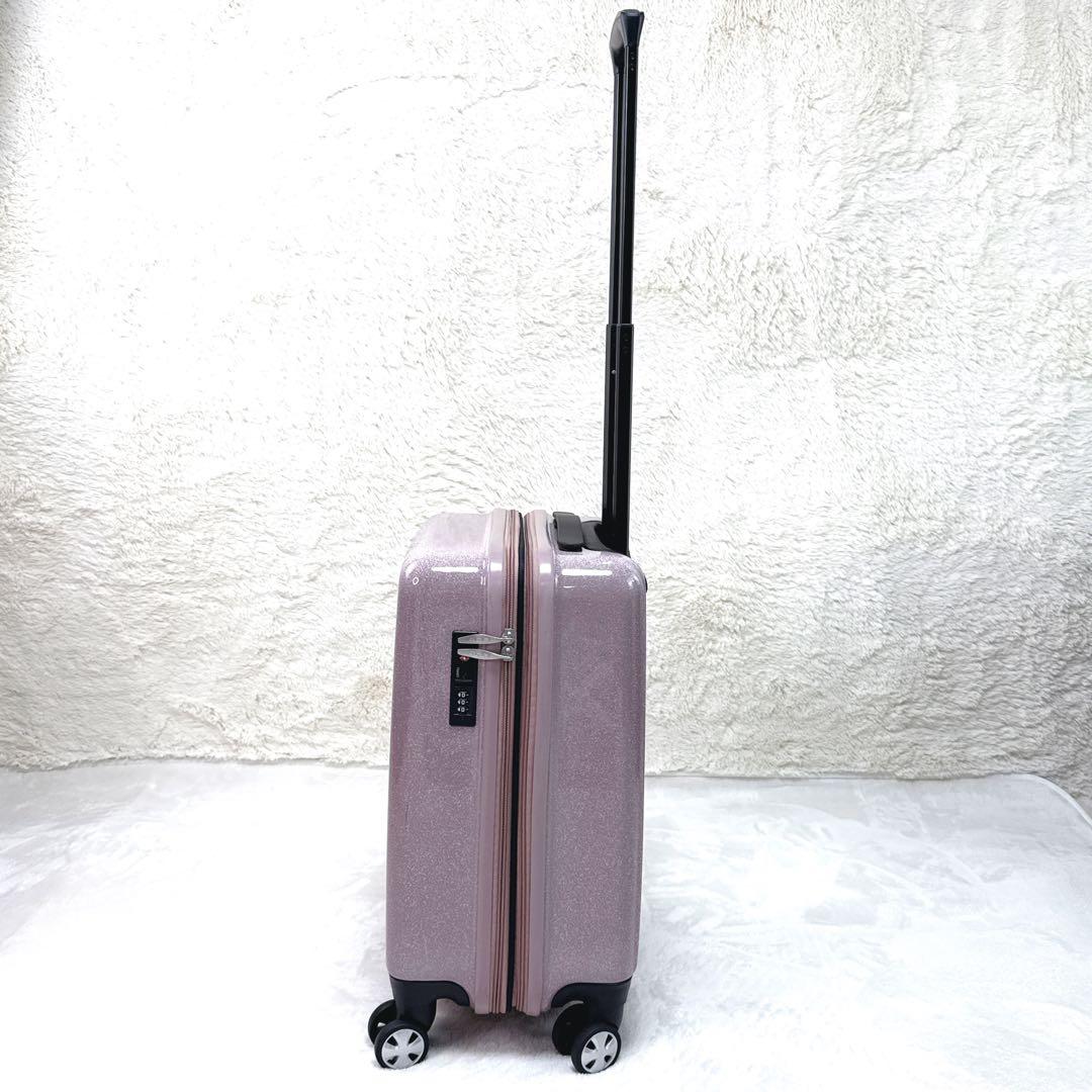 限定品✨ ACE　拡張タイプ　ピンクラメ　4輪　機内持込　TSAロック　キャリー