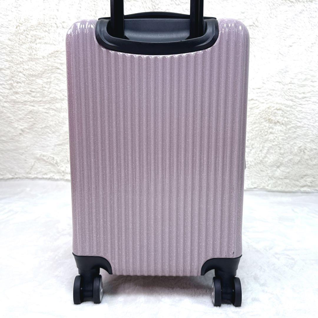 限定品✨ ACE　拡張タイプ　ピンクラメ　4輪　機内持込　TSAロック　キャリー