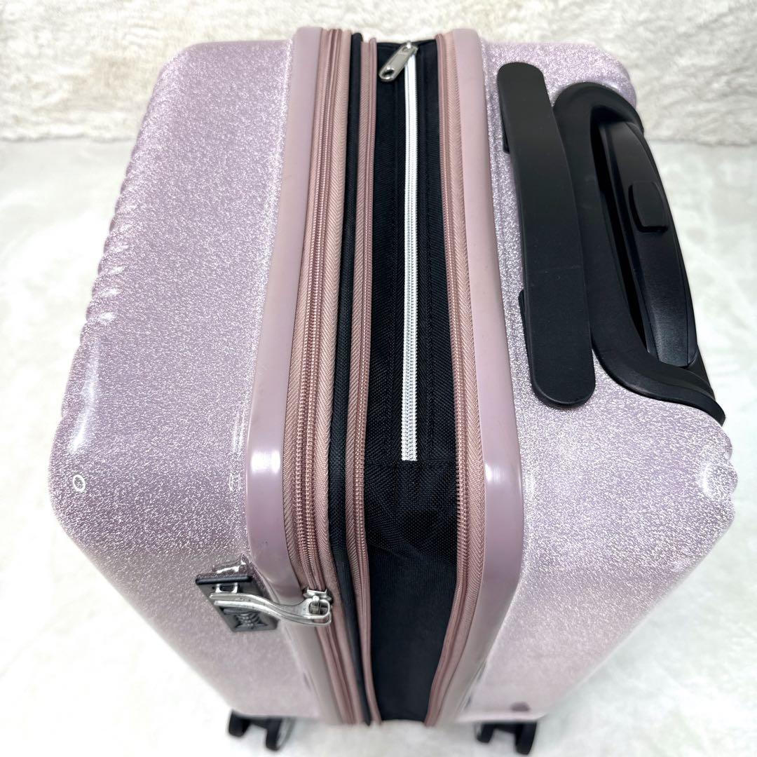 限定品✨ ACE　拡張タイプ　ピンクラメ　4輪　機内持込　TSAロック　キャリー