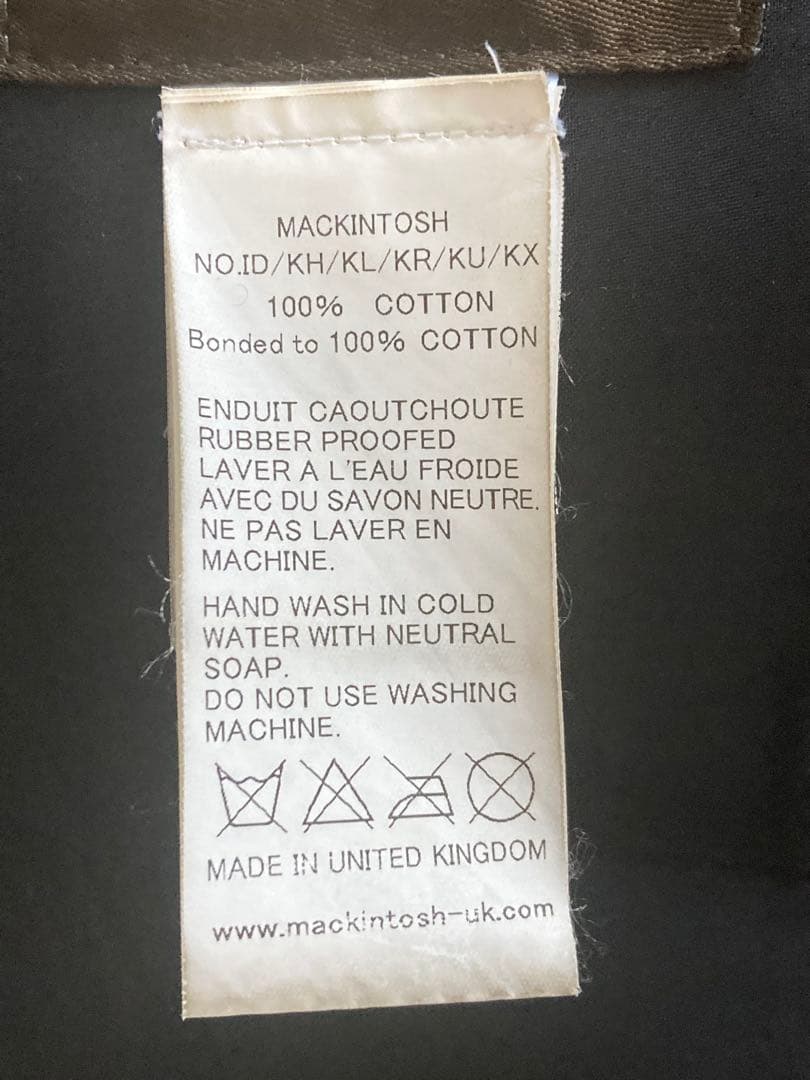 MACKINTOSHマッキントッシュ　ゴム引き　レースプリント　ベージュ　コート