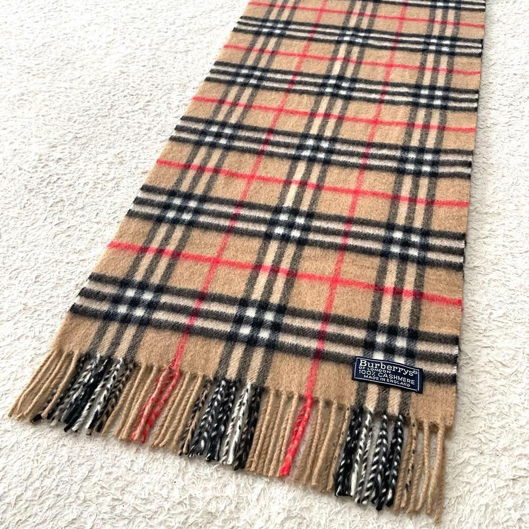 ❤︎❤︎❤︎ バーバリー　マフラー　ノバチェック　カシミア100% 英国製