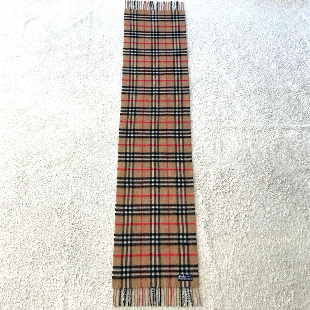 ❤︎❤︎❤︎ バーバリー　マフラー　ノバチェック　カシミア100% 英国製