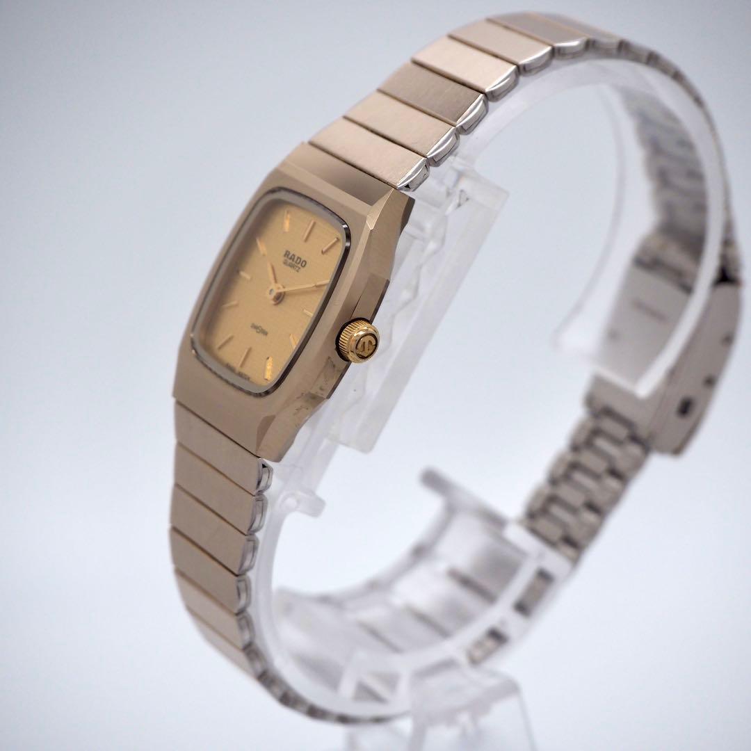 702 稼働 RADO 時計　DIASTAR ダイヤスター　ゴールド レディース