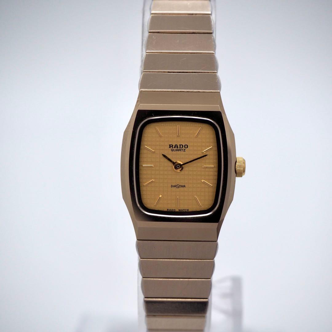 702 稼働 RADO 時計　DIASTAR ダイヤスター　ゴールド レディース