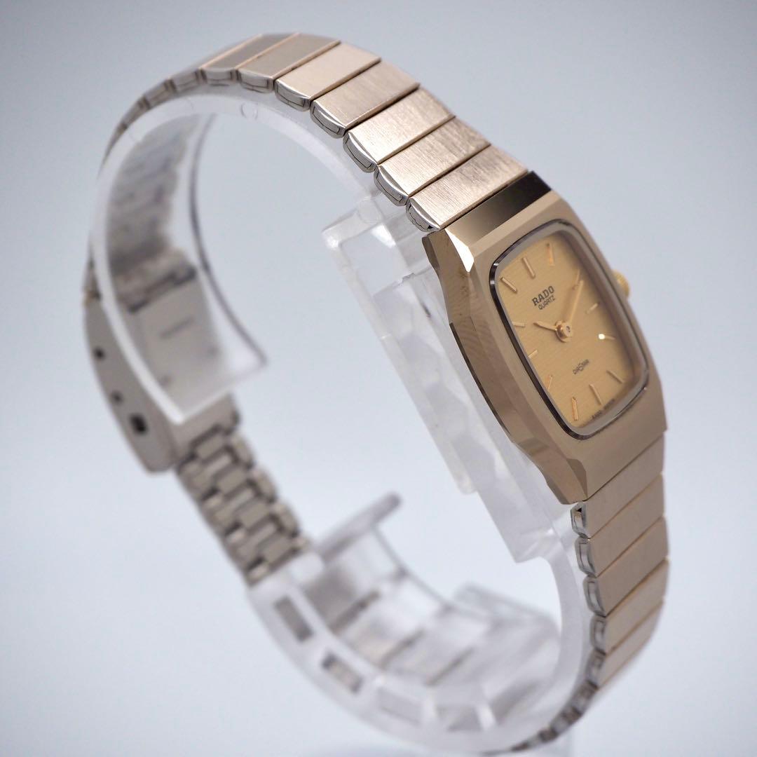 702 稼働 RADO 時計　DIASTAR ダイヤスター　ゴールド レディース