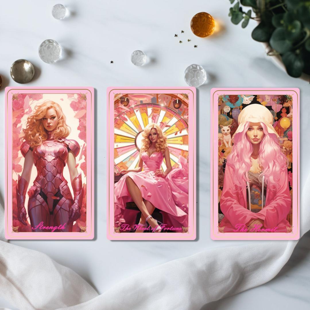 【正規品タロットカード】在庫1点✨ピンク×美麗イラスト✨レア✨バービーフェアリー