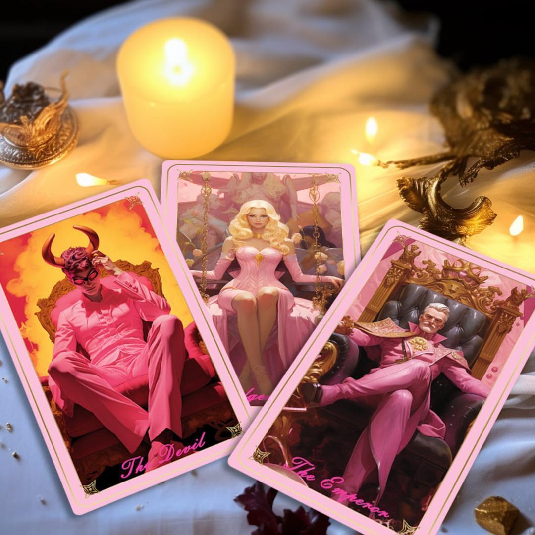 【正規品タロットカード】在庫1点✨ピンク×美麗イラスト✨レア✨バービーフェアリー