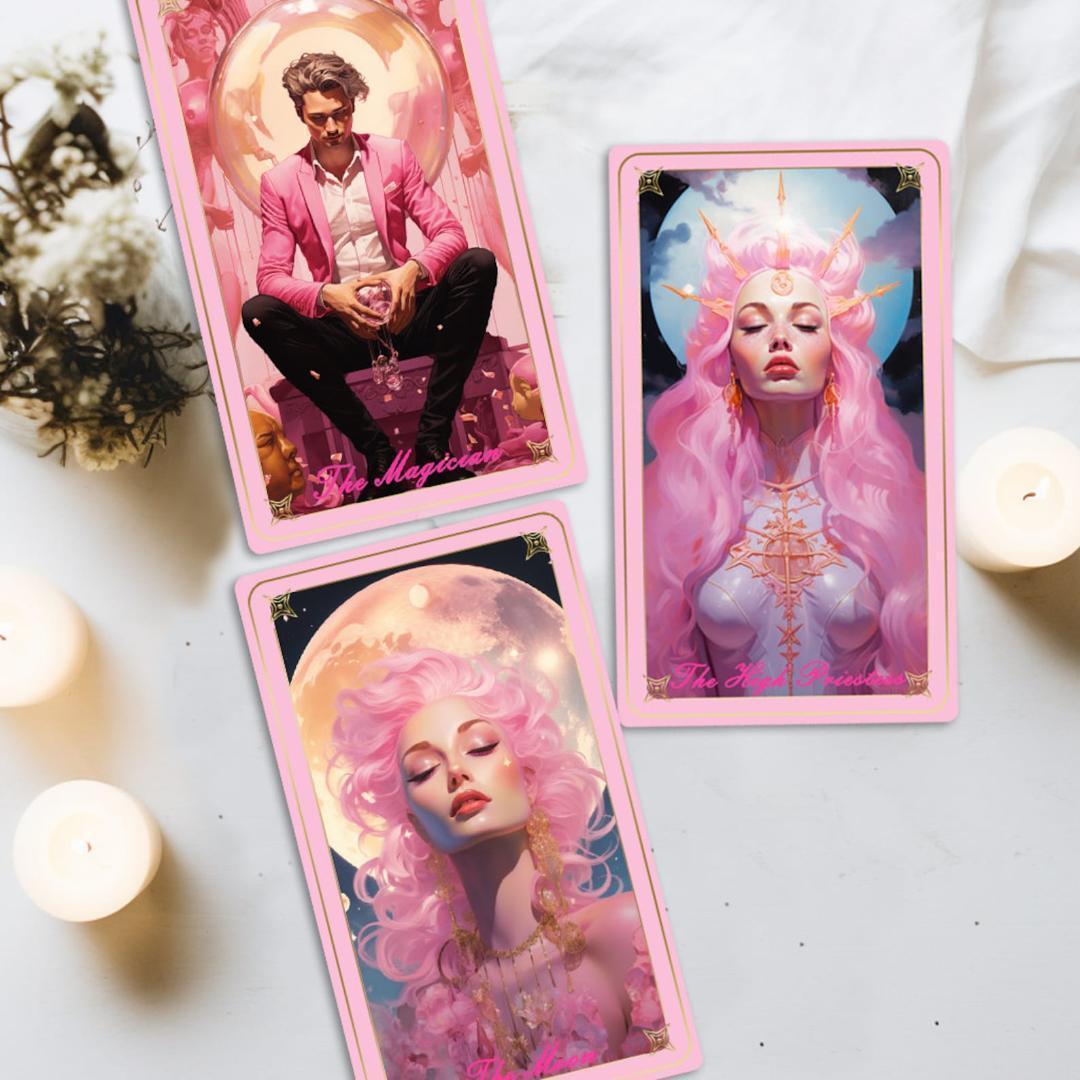 【正規品タロットカード】在庫1点✨ピンク×美麗イラスト✨レア✨バービーフェアリー