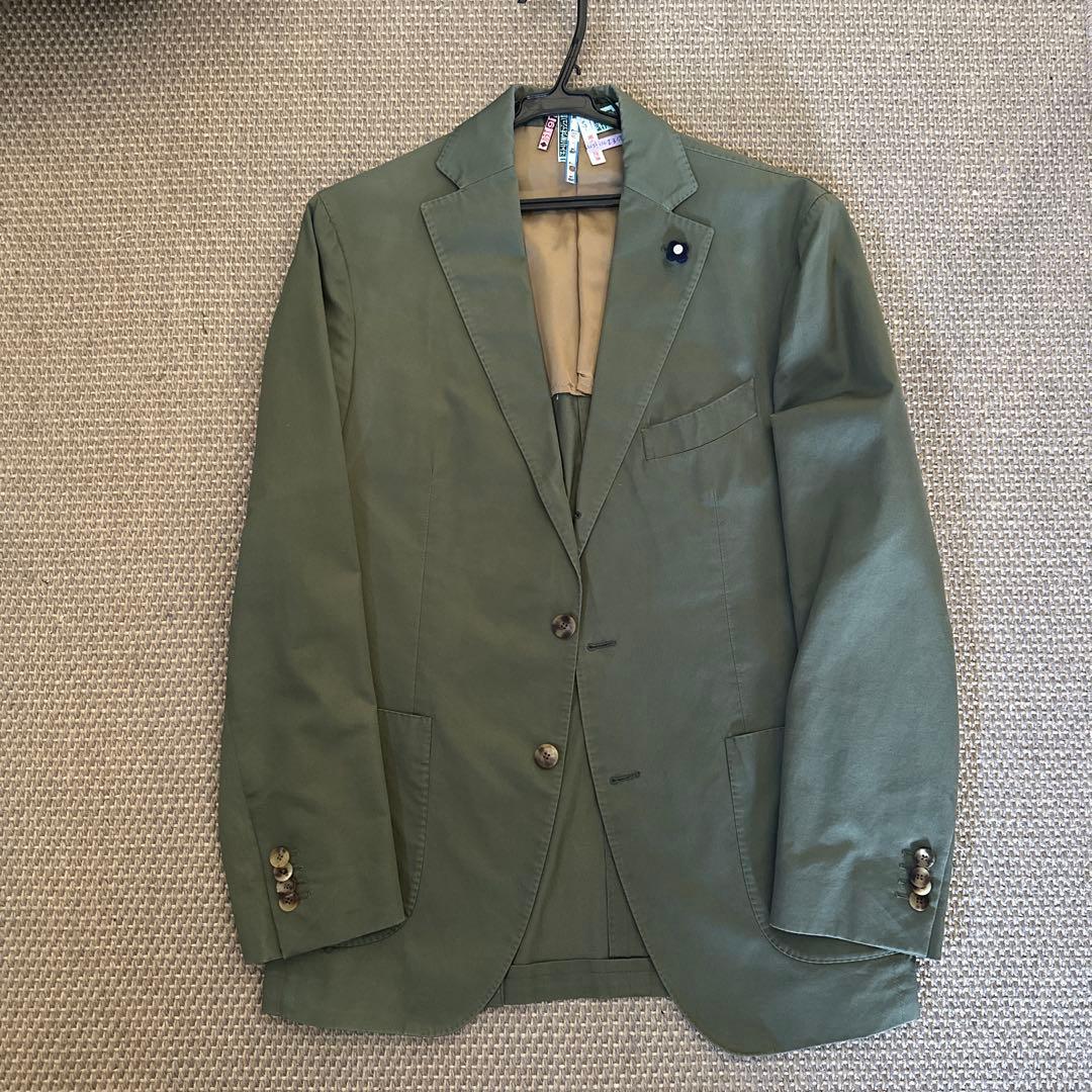 LARDINI ラルディーニ　ビジネス　セットアップ ブートニエール　コットン