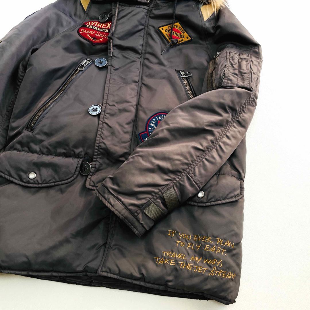 6612 アヴィレックス　フライトジャケット　N-3B ワッペン　カーキ