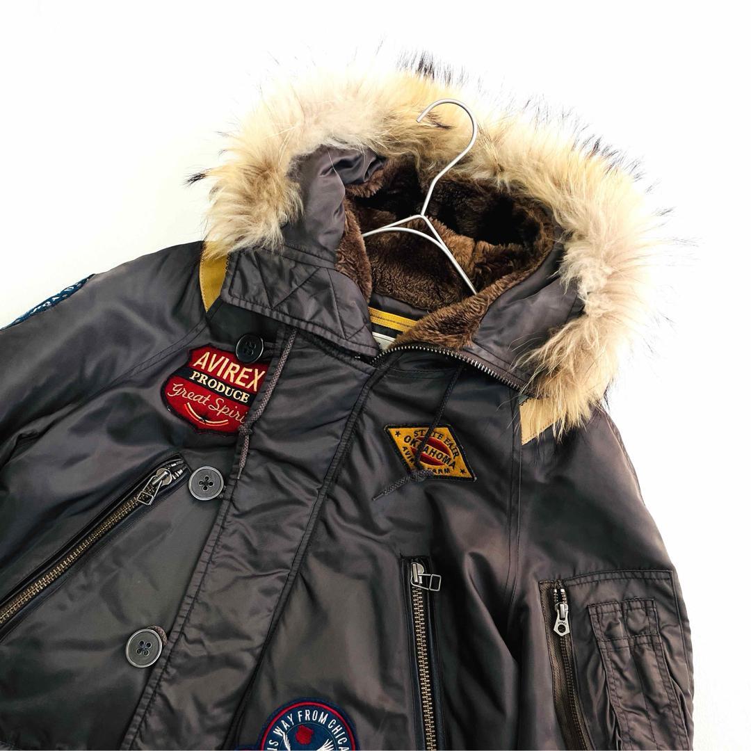 6612 アヴィレックス　フライトジャケット　N-3B ワッペン　カーキ