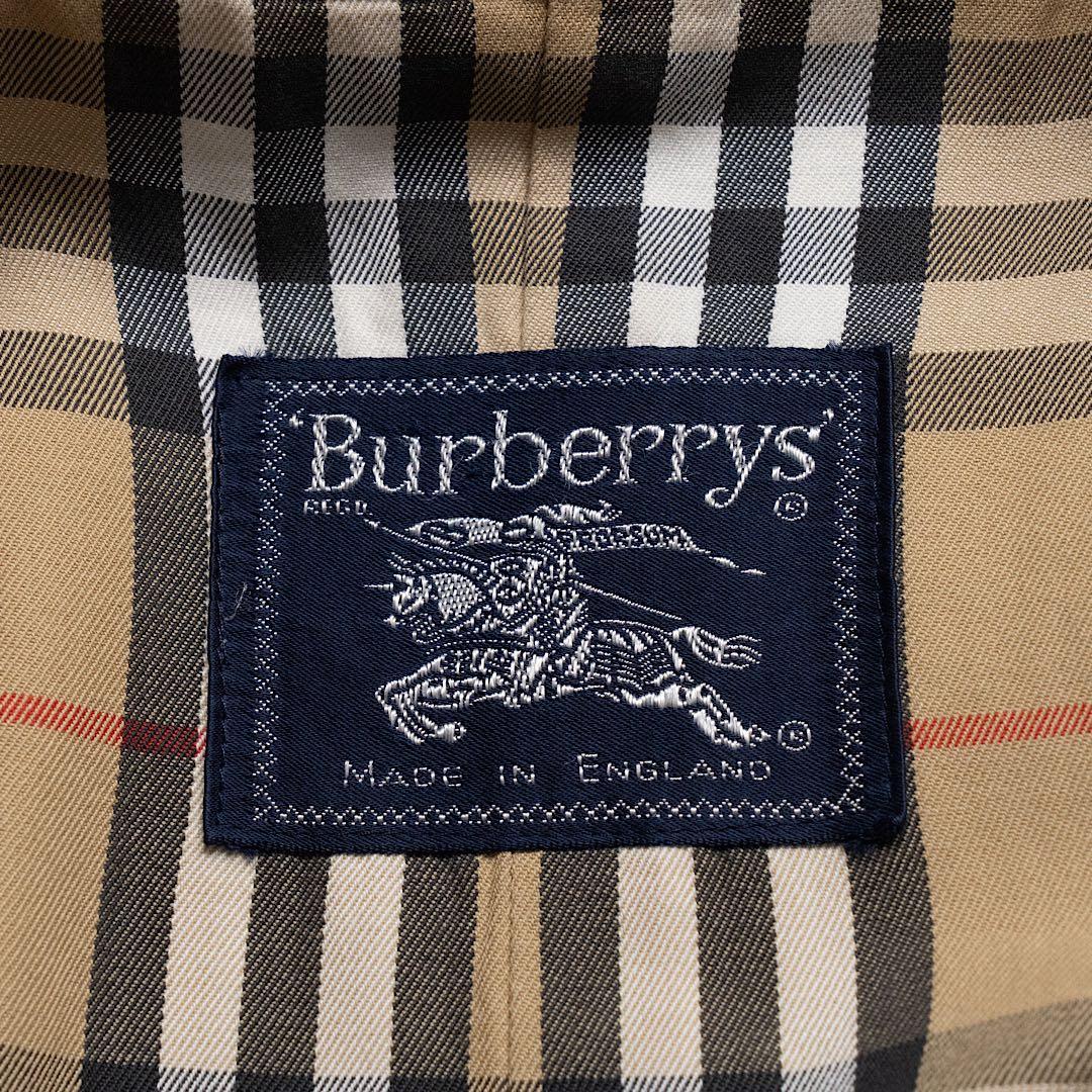 80s バーバリー タイロッケン 英国製 48 ヴィンテージ 一枚袖 微玉虫