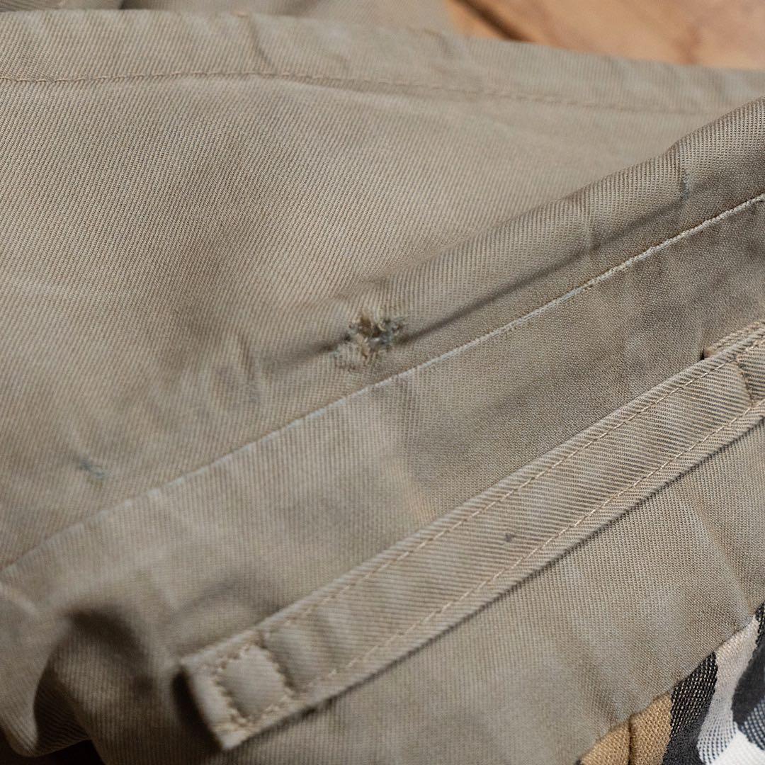 80s バーバリー タイロッケン 英国製 48 ヴィンテージ 一枚袖 微玉虫