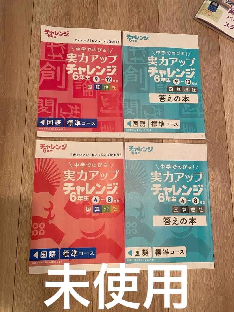 【ほぼ未使用‼︎‼︎ 】チャレンジ6年生➕中学準備号　1年分　進研ゼミ