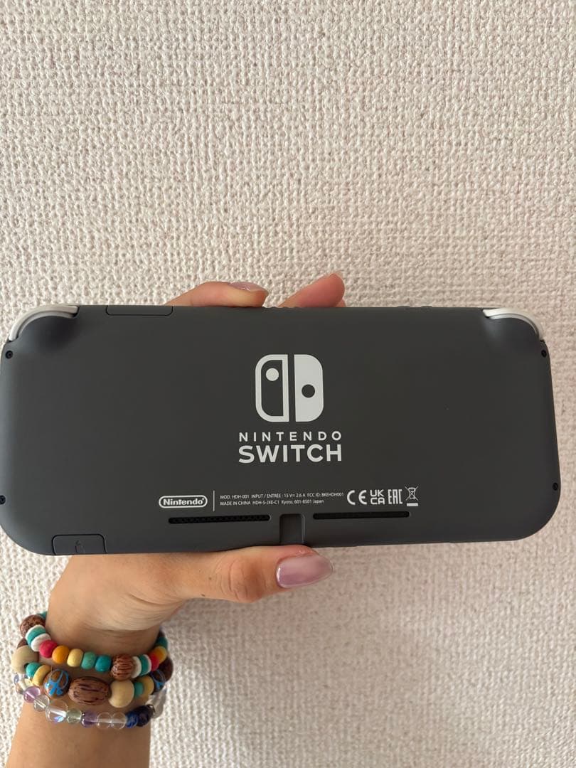 Nintendo Switch Lite グレー 本体　充電器SDカード付き箱有