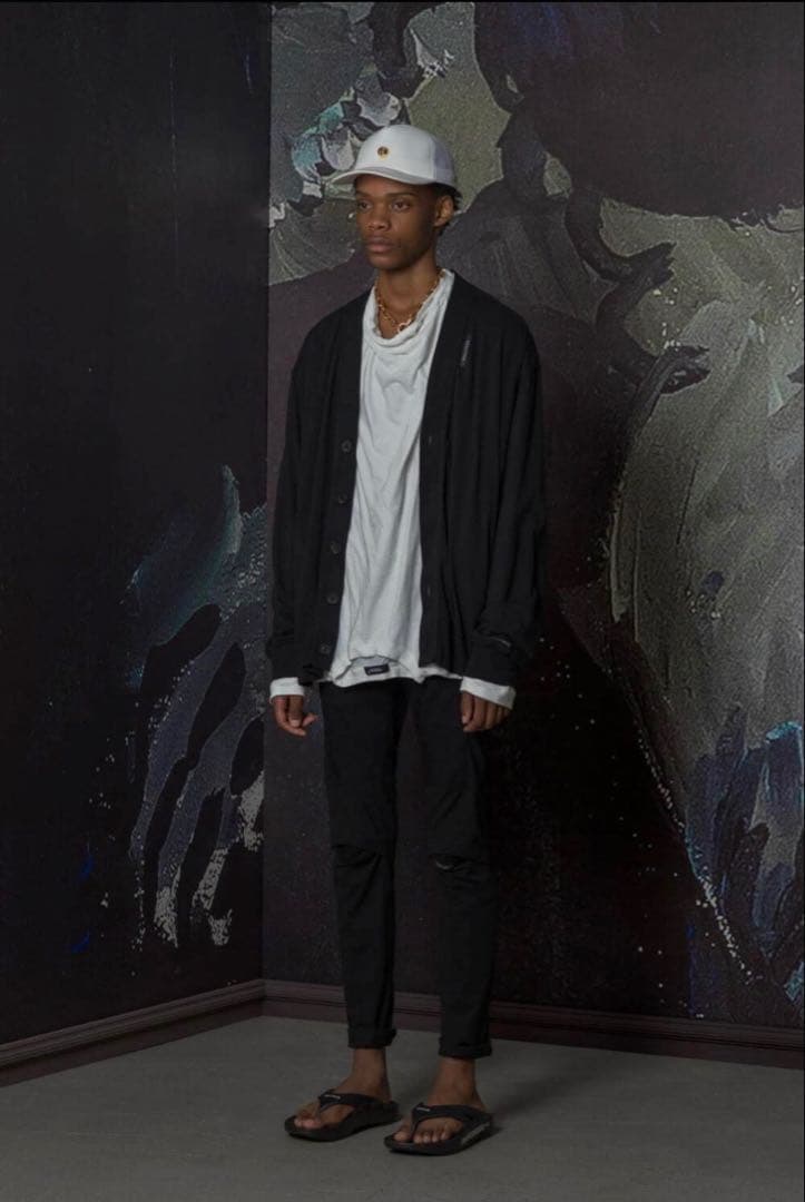 undercoverアンダーカバーのセットアップ黒　カーディガン&パンツ