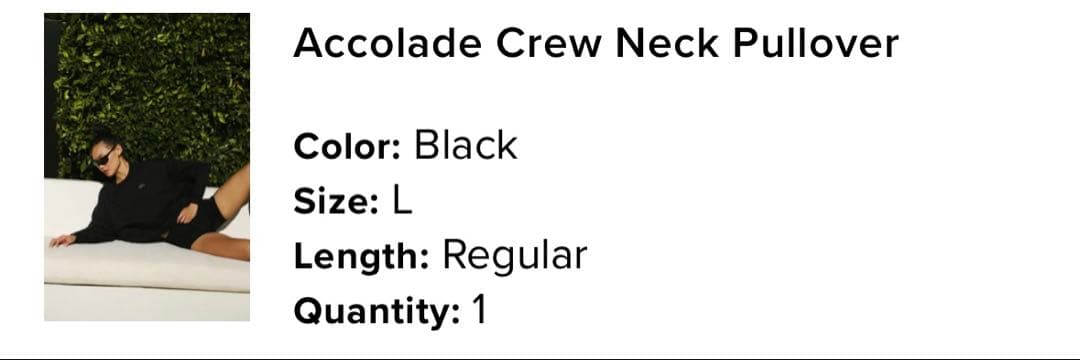 トップス Accolade Crew Neck Pullover BLACK