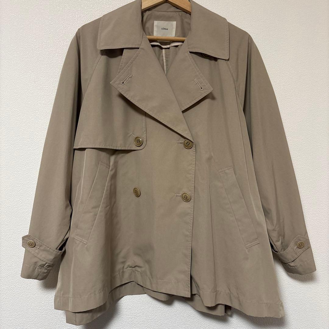 美品 23SS Peポプリンオーバーショートコート　イエナ IENA トレンチ