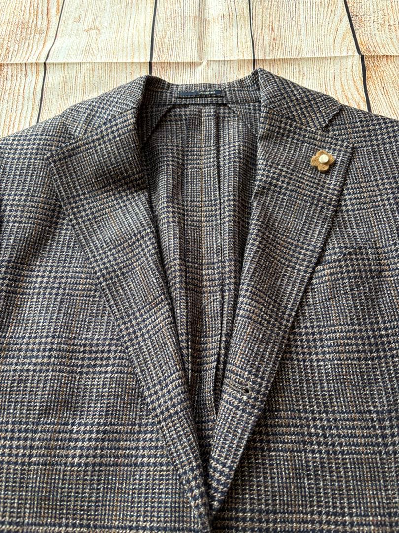 LARDINI ラルディーニ　ジャケット ブラウン ネイビー 44