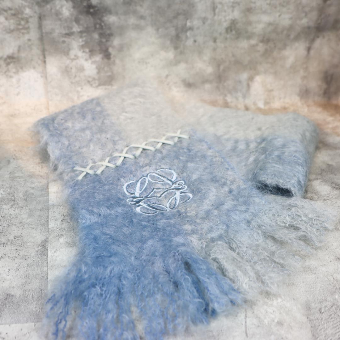 LOEWE ロエベ アナグラム モヘア マフラー レディース