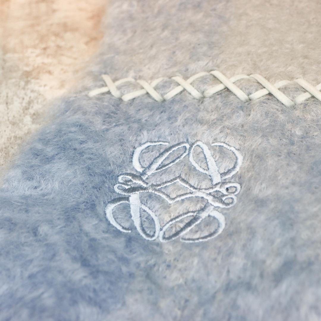 LOEWE ロエベ アナグラム モヘア マフラー レディース