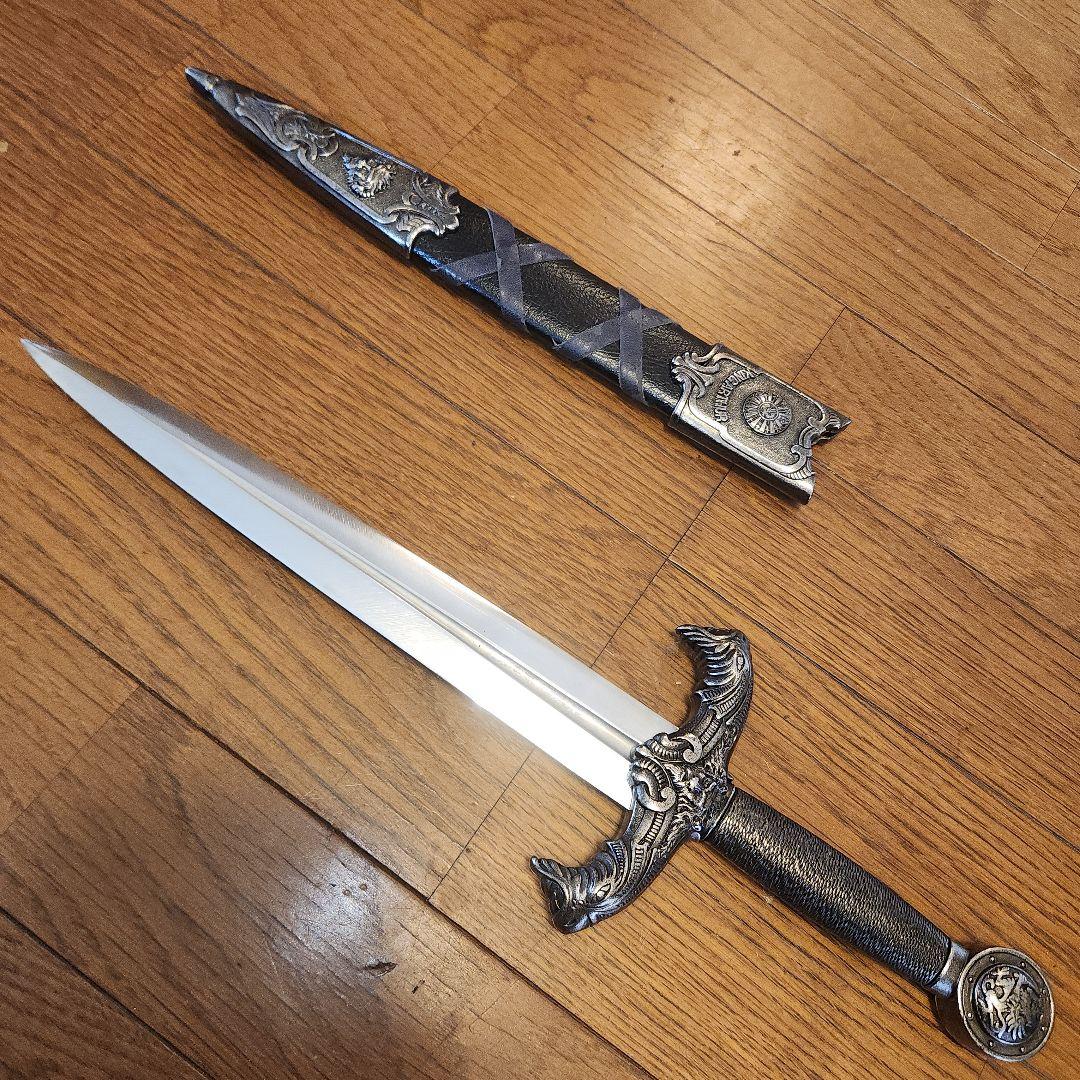 模造刀　エクスカリバー　 ダガー　シルバー　短剣　西洋剣レプリカ　コスプレ