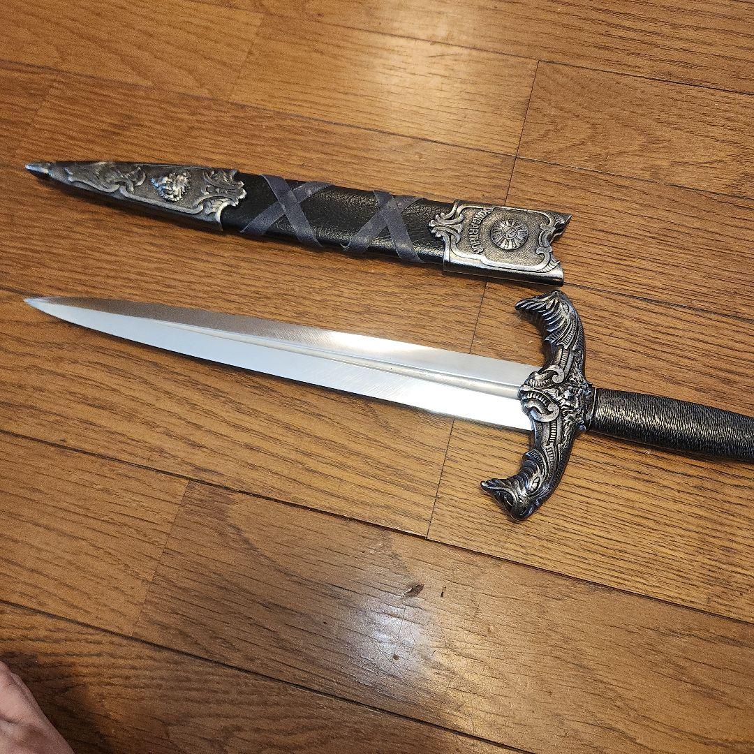 模造刀　エクスカリバー　 ダガー　シルバー　短剣　西洋剣レプリカ　コスプレ