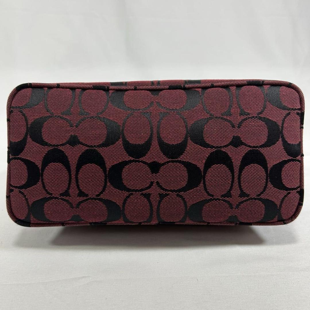 【極美品】コーチ ソーホー シグネチャー ワンハンドバッグ レザー キャンバス