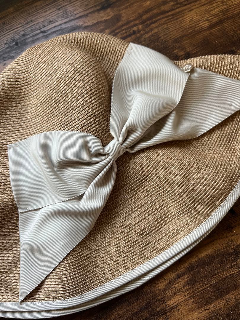 Athena New York アシーナニューヨーク リボン付き麦わら帽子