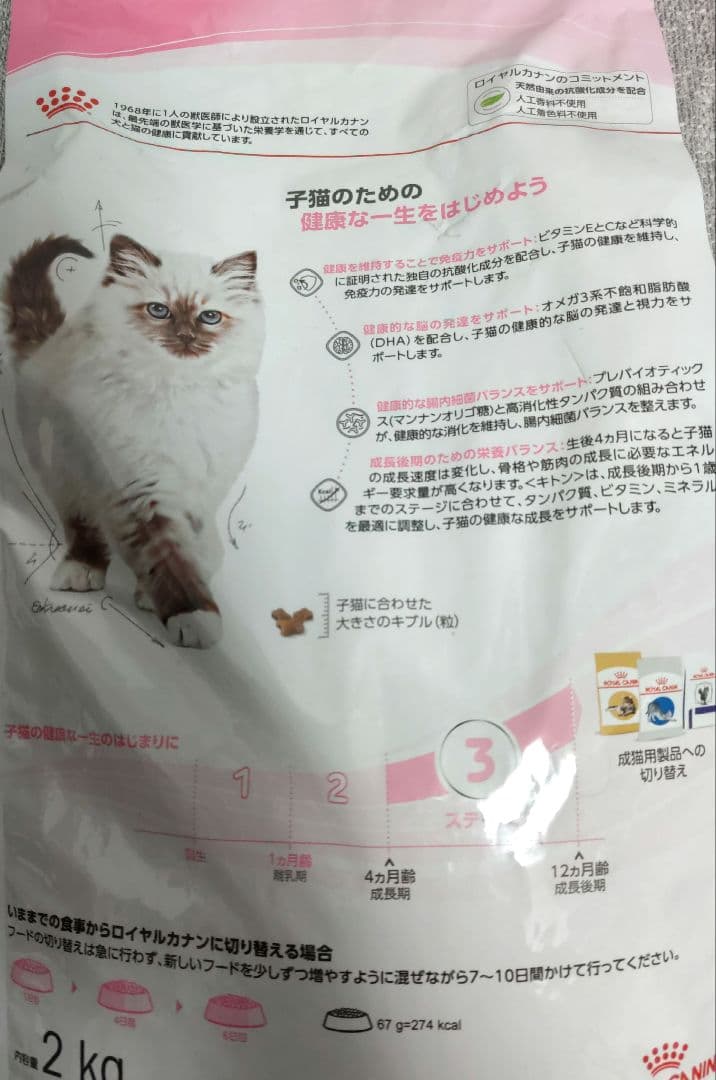 ロイヤルカナン 成長後期の子猫用 2kg×2袋