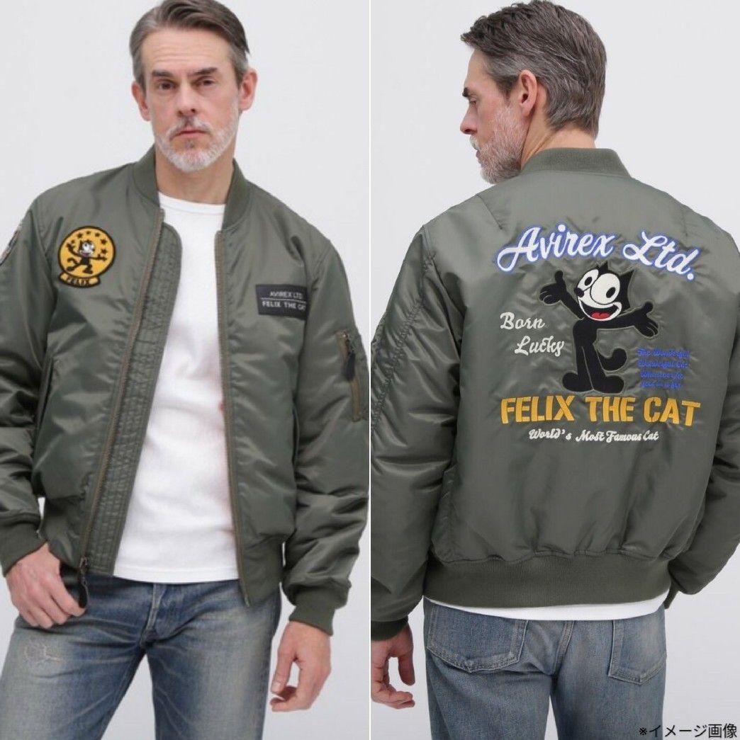AVIREX×FELIX THE CAT MA-1 限定コラボ【SAGE★L】