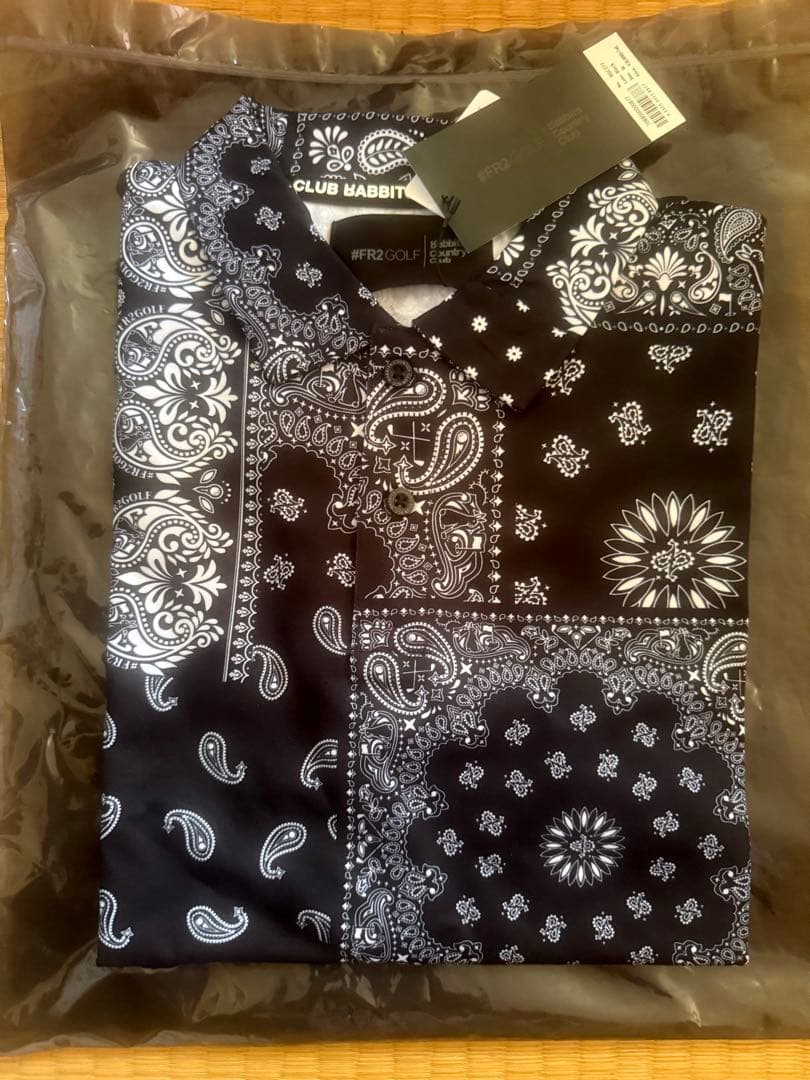 #FR2golf ペイズリー柄 半袖ポロシャツ　レディース
