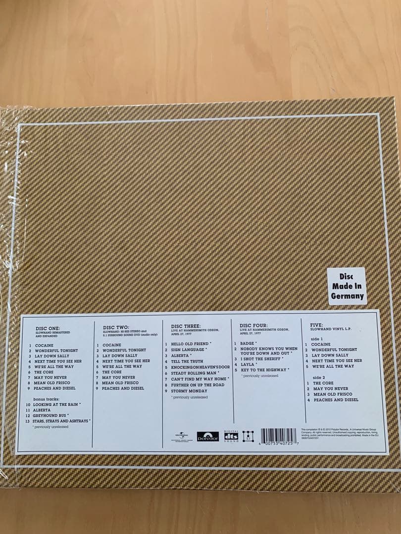 ERIC CLAPTON SLOWHAND35thスーパーデラックスエディション