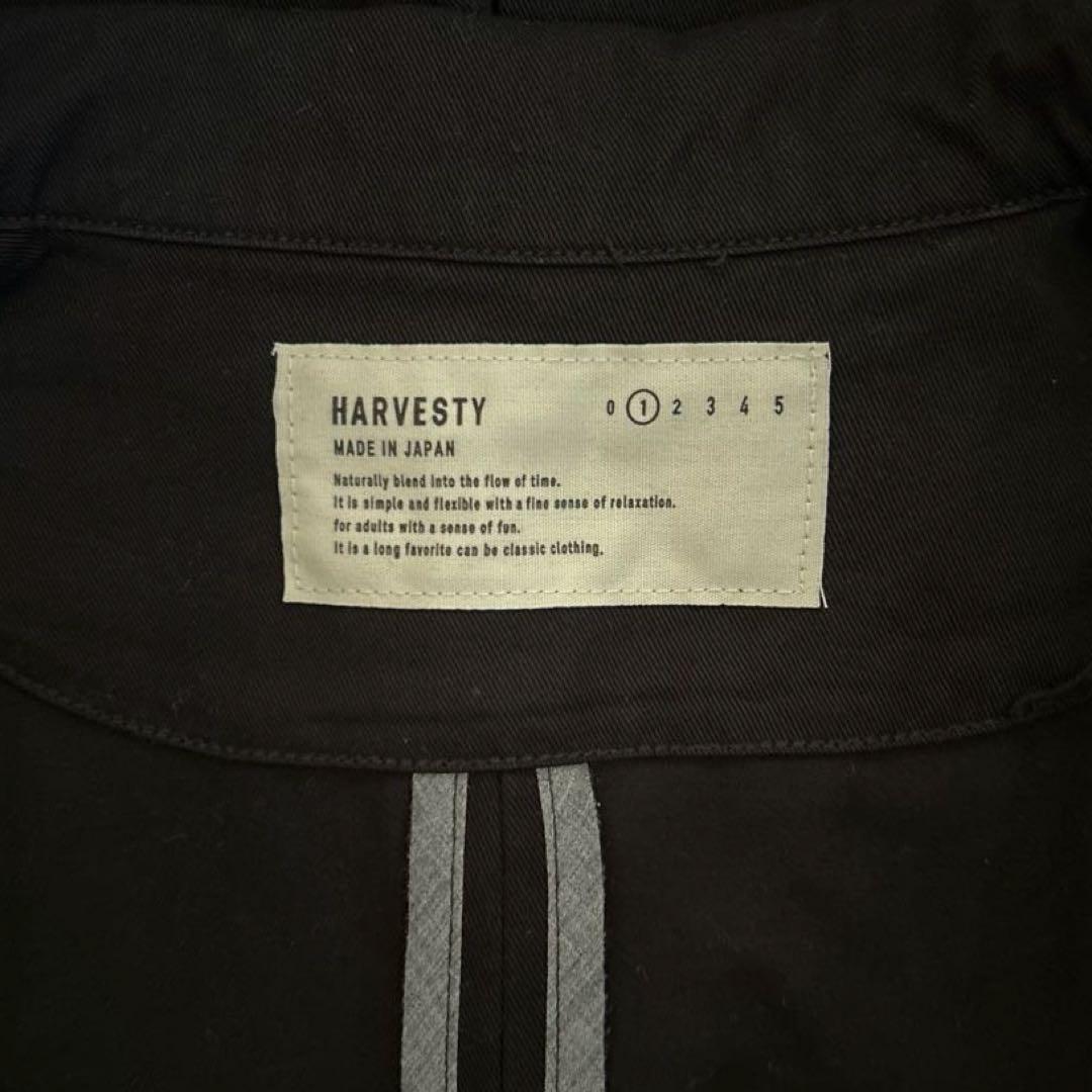 【試着のみ】HARVESTY コットンチノクロスオーバーコート サイズ１