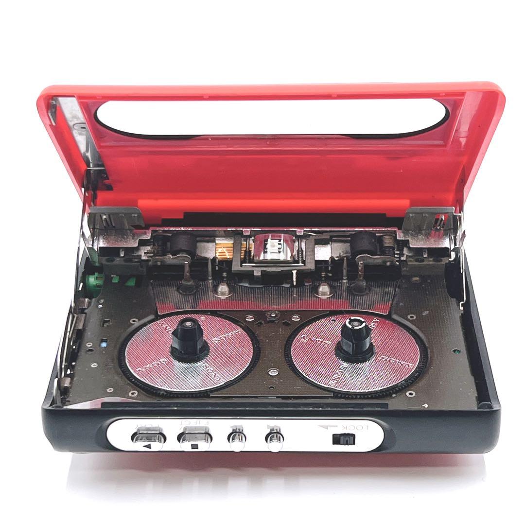 【通電OK・希少色】 SONY WM-51 カセットウォークマン　レッド