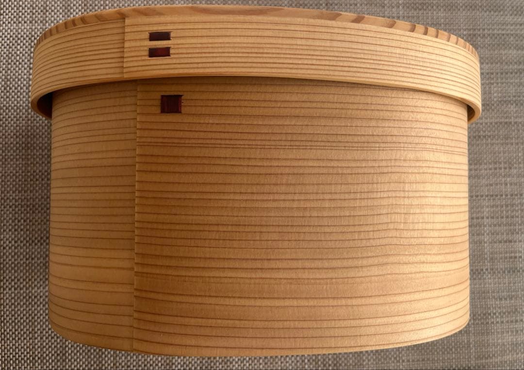 【新品未使用】大館曲げわっぱ　米びつ　2kg